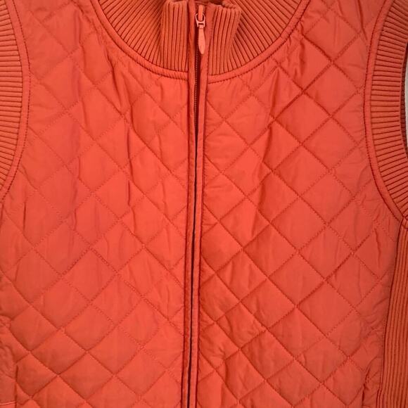 PENDLETON Women's Quilted Ribbed Salmon Full Zip Outer Vest / Size: Large - Picture 6 of 7
